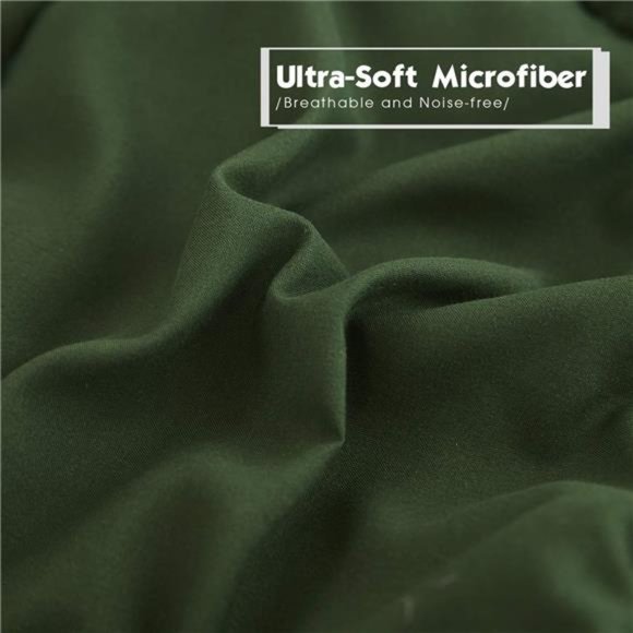 3pc Green DownAlternative ComforterSet Queen Size-All Season ReversibleComforter - Picture 6 of 6